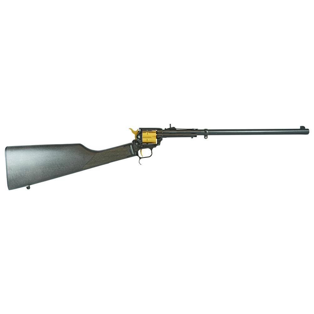 Heritage Rancher Black and Gold Carbine .22 LR 6rd Capacity 16″ Barrel Wood Stock