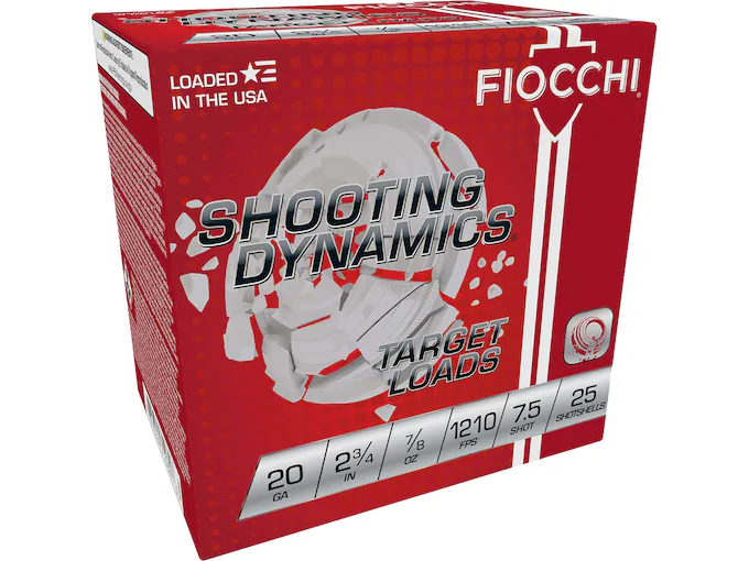 Fiocchi Shooting Dynamics 20 Gauge Ammo 250rounds